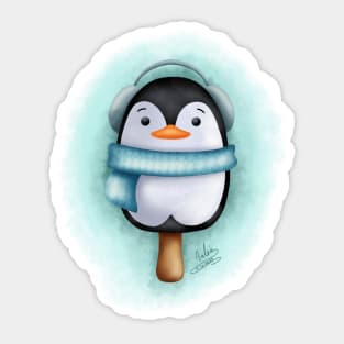 penguin popsicle Sticker